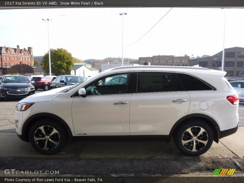 Snow White Pearl / Black 2017 Kia Sorento EX V6 AWD