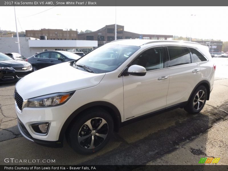 Snow White Pearl / Black 2017 Kia Sorento EX V6 AWD
