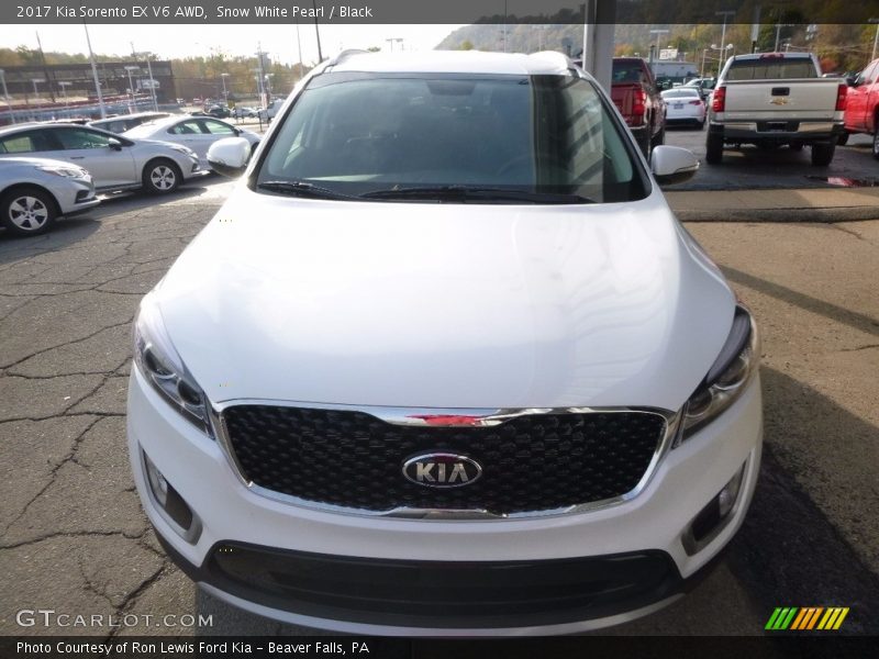 Snow White Pearl / Black 2017 Kia Sorento EX V6 AWD
