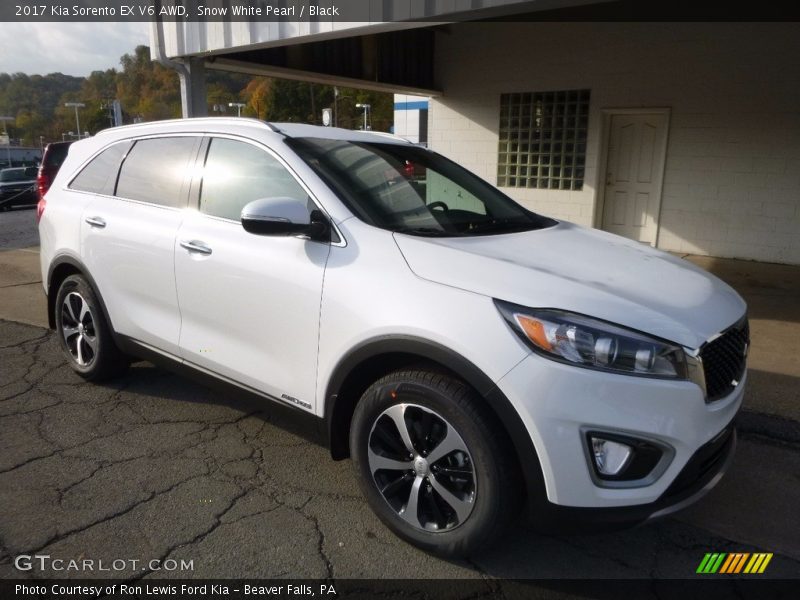 Snow White Pearl / Black 2017 Kia Sorento EX V6 AWD