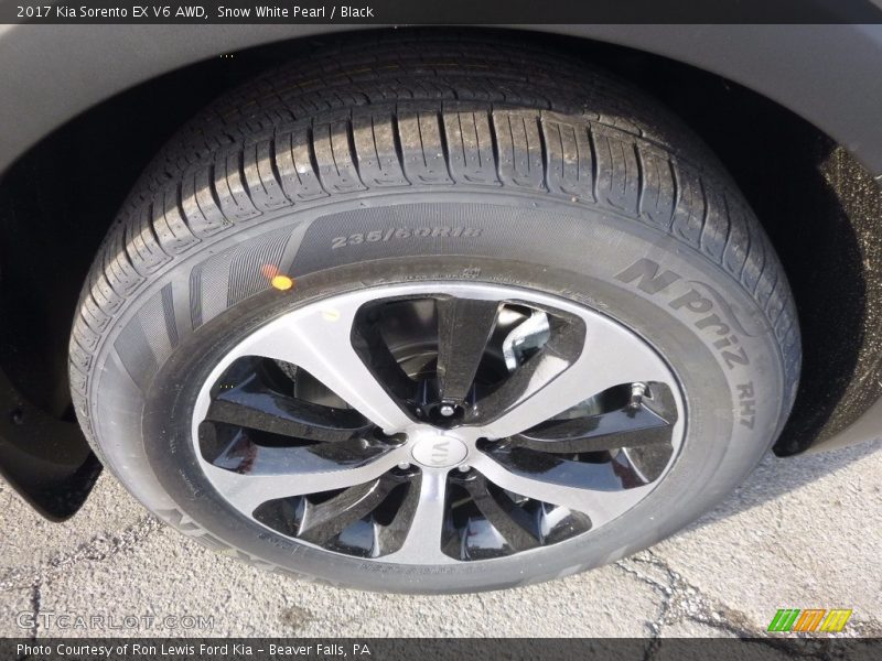 Snow White Pearl / Black 2017 Kia Sorento EX V6 AWD