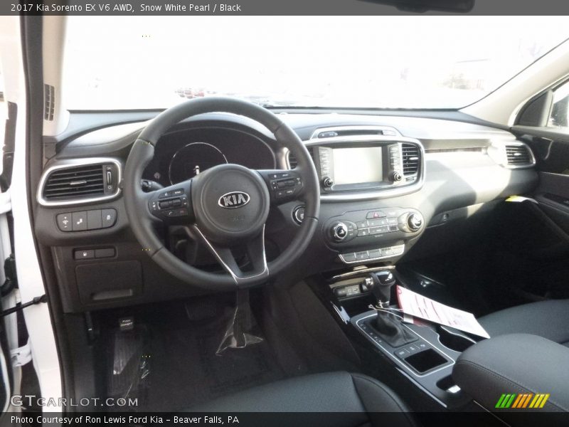 Snow White Pearl / Black 2017 Kia Sorento EX V6 AWD