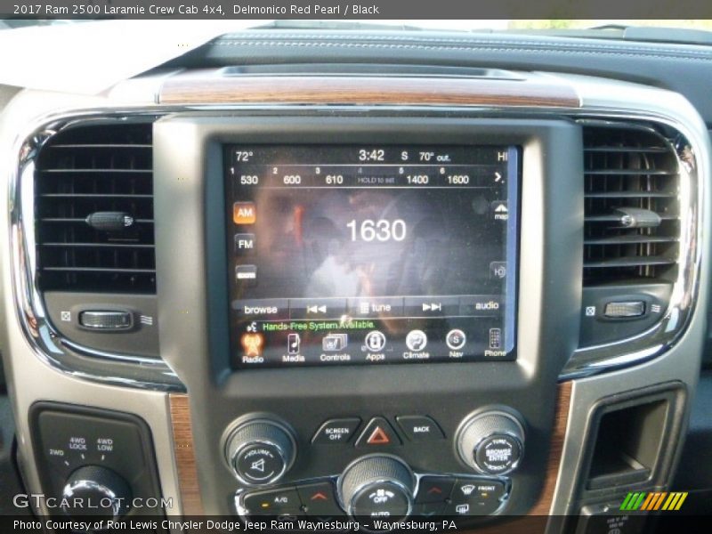 Controls of 2017 2500 Laramie Crew Cab 4x4