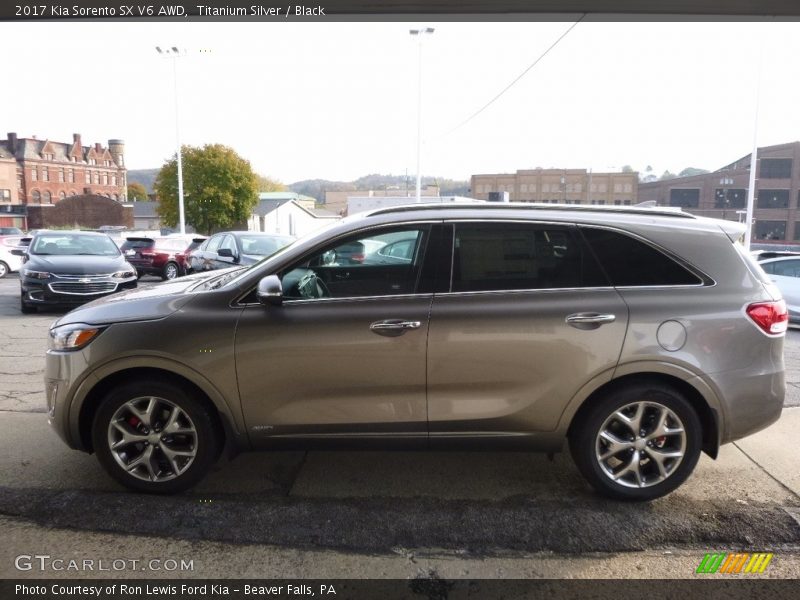 Titanium Silver / Black 2017 Kia Sorento SX V6 AWD