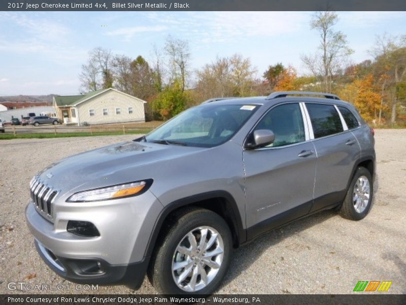 Billet Silver Metallic / Black 2017 Jeep Cherokee Limited 4x4