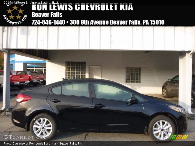 Aurora Black / Black 2017 Kia Forte S