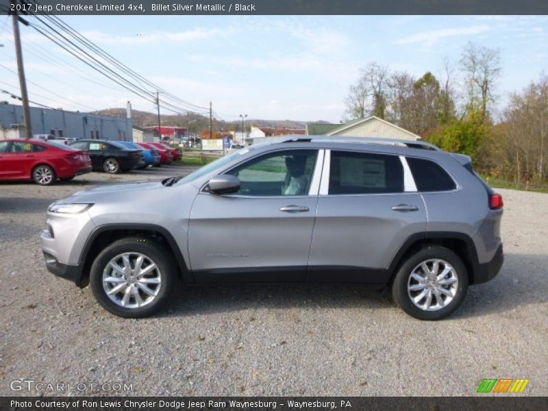 Billet Silver Metallic / Black 2017 Jeep Cherokee Limited 4x4