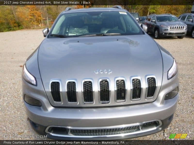 Billet Silver Metallic / Black 2017 Jeep Cherokee Limited 4x4