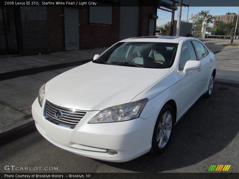 Starfire White Pearl / Light Gray 2008 Lexus ES 350