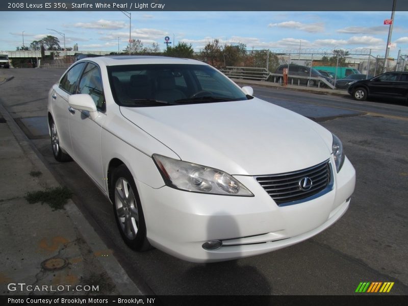 Starfire White Pearl / Light Gray 2008 Lexus ES 350