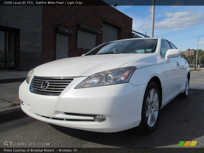 Starfire White Pearl / Light Gray 2008 Lexus ES 350