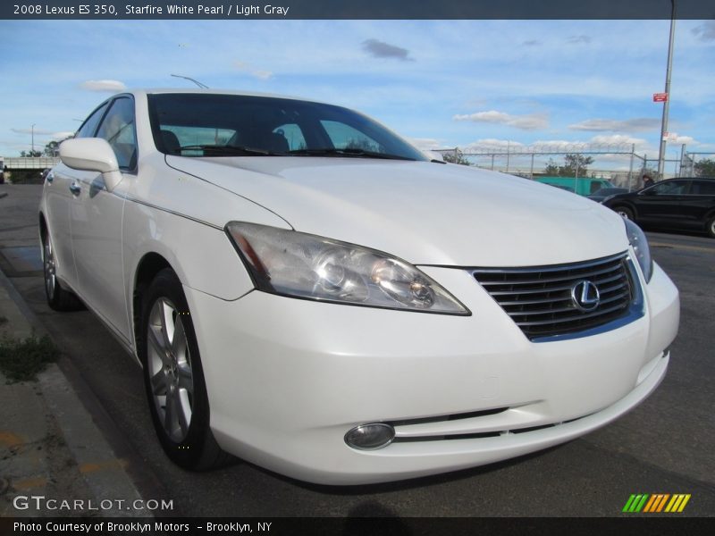 Starfire White Pearl / Light Gray 2008 Lexus ES 350