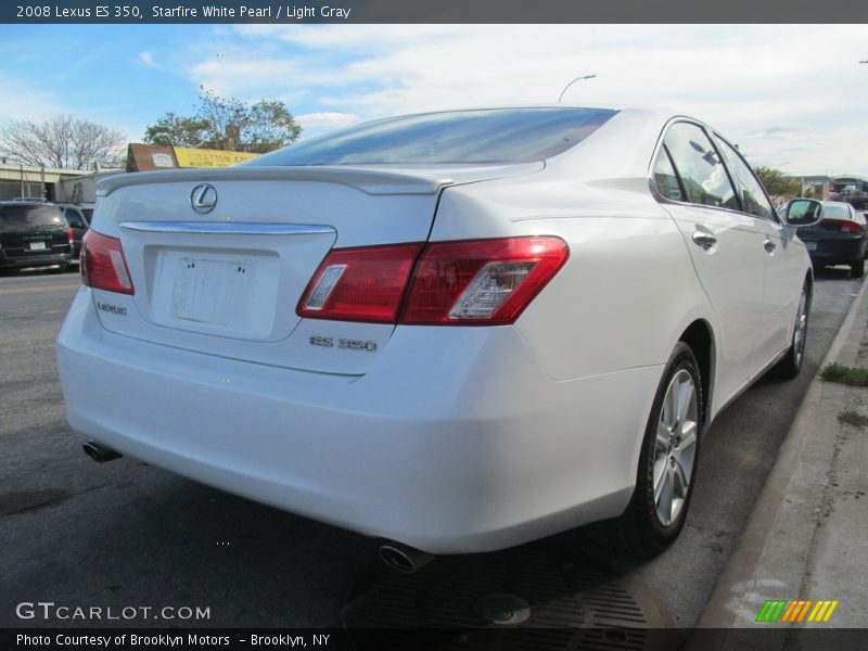 Starfire White Pearl / Light Gray 2008 Lexus ES 350