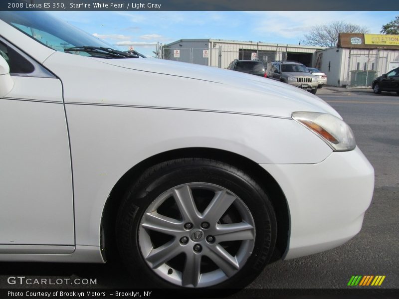 Starfire White Pearl / Light Gray 2008 Lexus ES 350