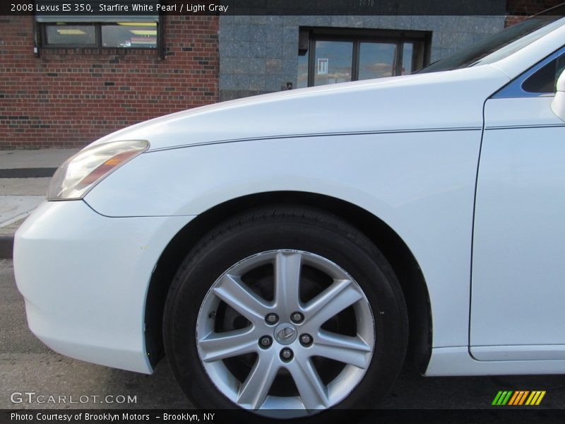 Starfire White Pearl / Light Gray 2008 Lexus ES 350
