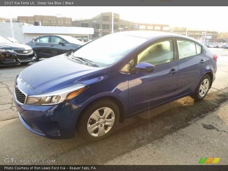 Deep Sea Blue / Black 2017 Kia Forte LX