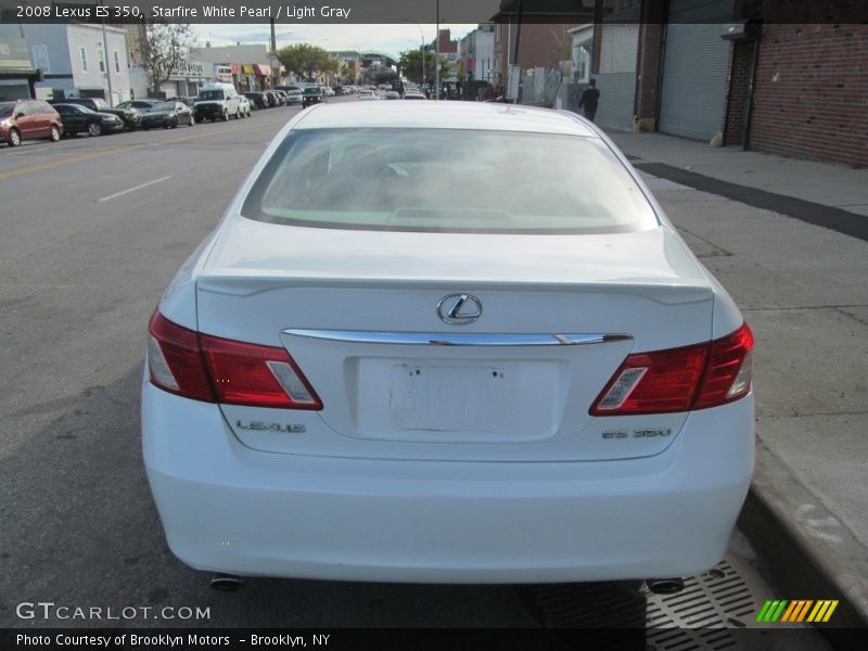 Starfire White Pearl / Light Gray 2008 Lexus ES 350