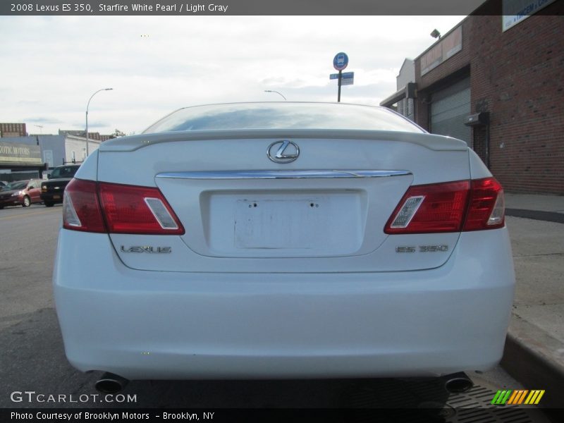Starfire White Pearl / Light Gray 2008 Lexus ES 350