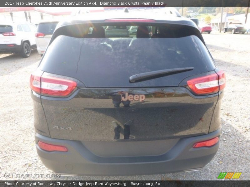 Diamond Black Crystal Pearl / Black 2017 Jeep Cherokee 75th Anniversary Edition 4x4