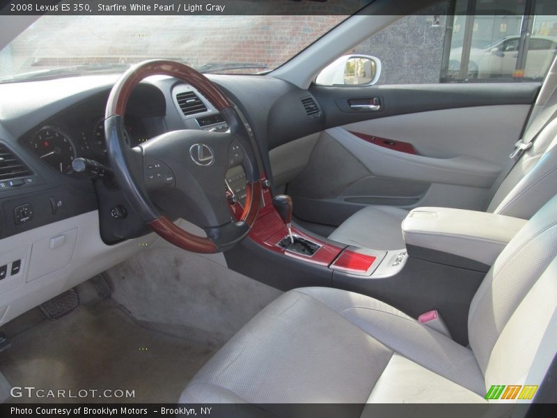 Starfire White Pearl / Light Gray 2008 Lexus ES 350