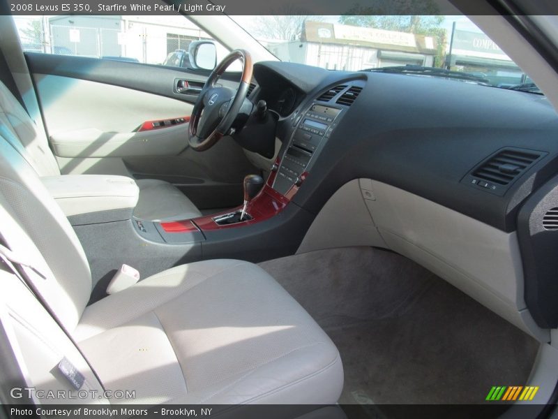 Starfire White Pearl / Light Gray 2008 Lexus ES 350