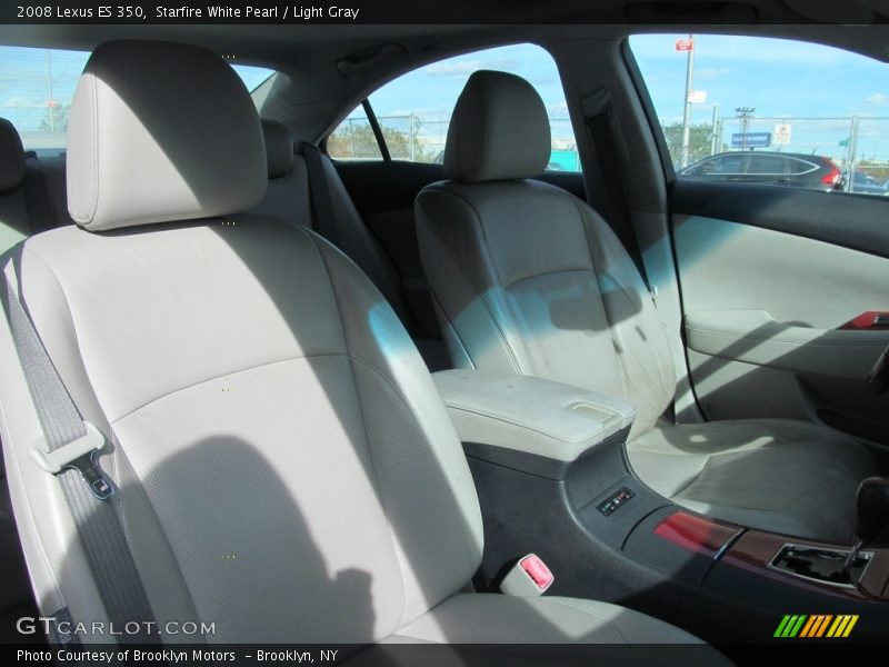 Starfire White Pearl / Light Gray 2008 Lexus ES 350