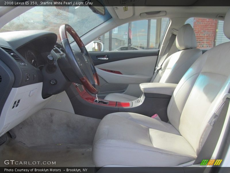 Starfire White Pearl / Light Gray 2008 Lexus ES 350
