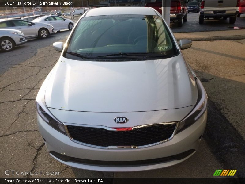 Silky Silver / Black 2017 Kia Forte LX