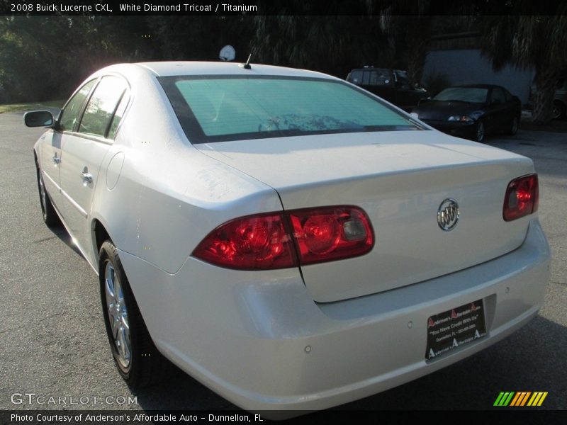 White Diamond Tricoat / Titanium 2008 Buick Lucerne CXL