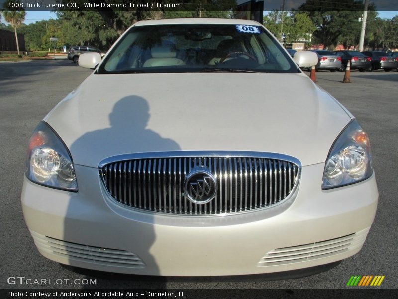 White Diamond Tricoat / Titanium 2008 Buick Lucerne CXL