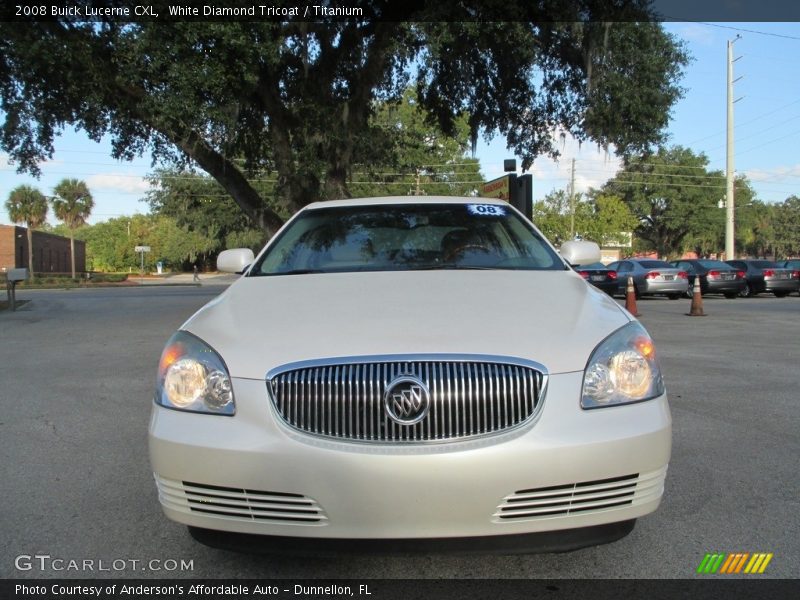 White Diamond Tricoat / Titanium 2008 Buick Lucerne CXL