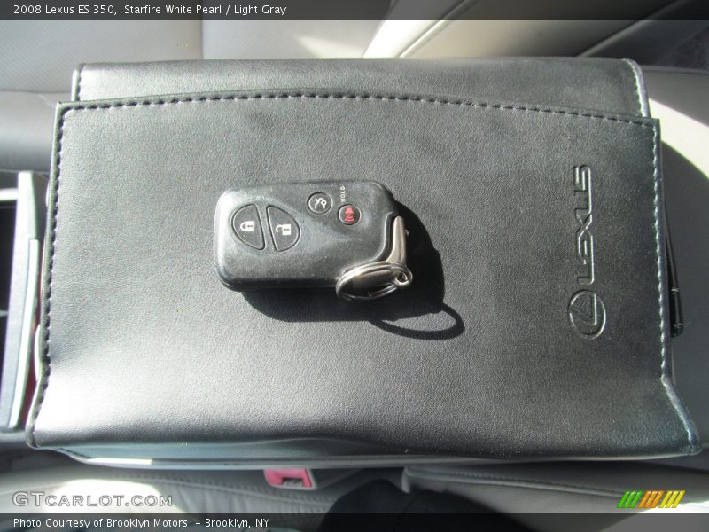 Starfire White Pearl / Light Gray 2008 Lexus ES 350