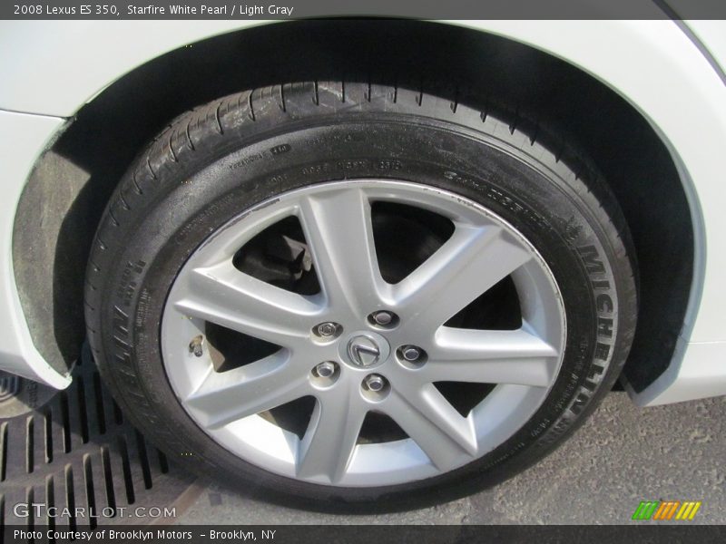 Starfire White Pearl / Light Gray 2008 Lexus ES 350