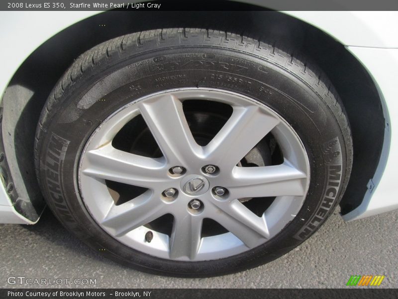 Starfire White Pearl / Light Gray 2008 Lexus ES 350