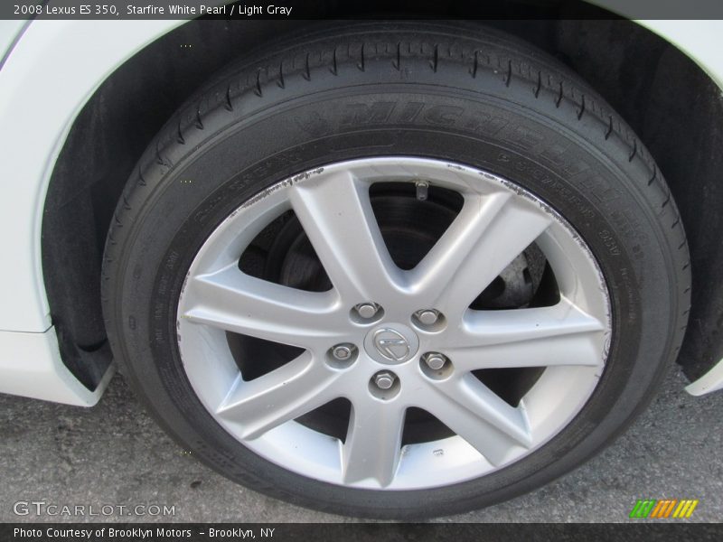 Starfire White Pearl / Light Gray 2008 Lexus ES 350