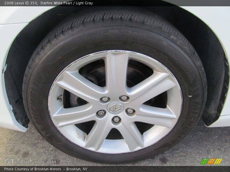 Starfire White Pearl / Light Gray 2008 Lexus ES 350
