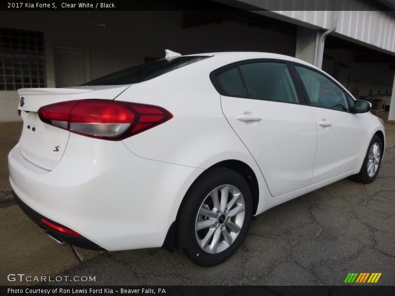 Clear White / Black 2017 Kia Forte S