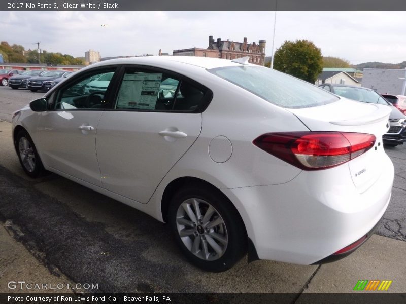 Clear White / Black 2017 Kia Forte S