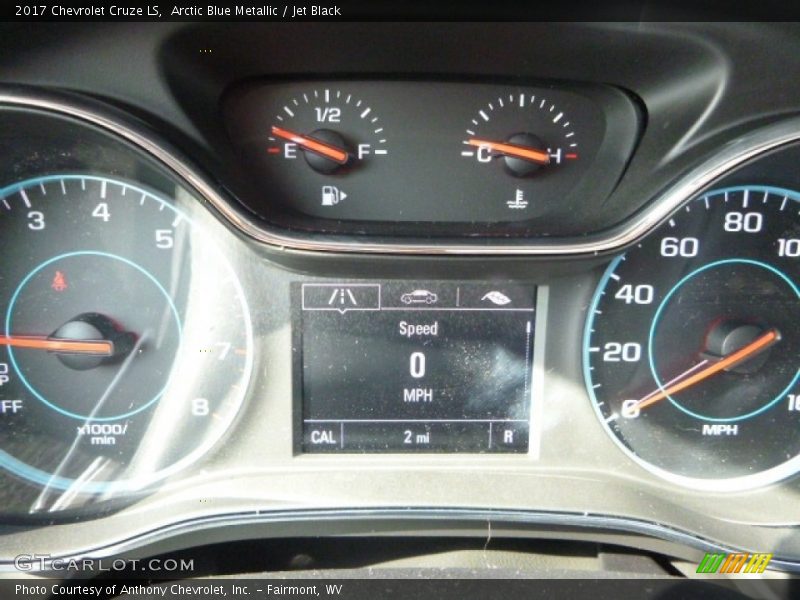 Arctic Blue Metallic / Jet Black 2017 Chevrolet Cruze LS