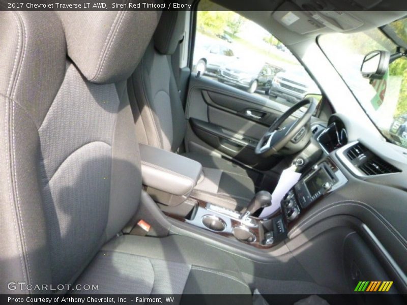Siren Red Tintcoat / Ebony 2017 Chevrolet Traverse LT AWD