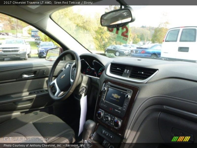 Siren Red Tintcoat / Ebony 2017 Chevrolet Traverse LT AWD
