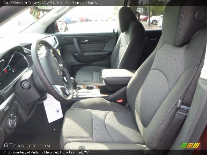 Siren Red Tintcoat / Ebony 2017 Chevrolet Traverse LT AWD