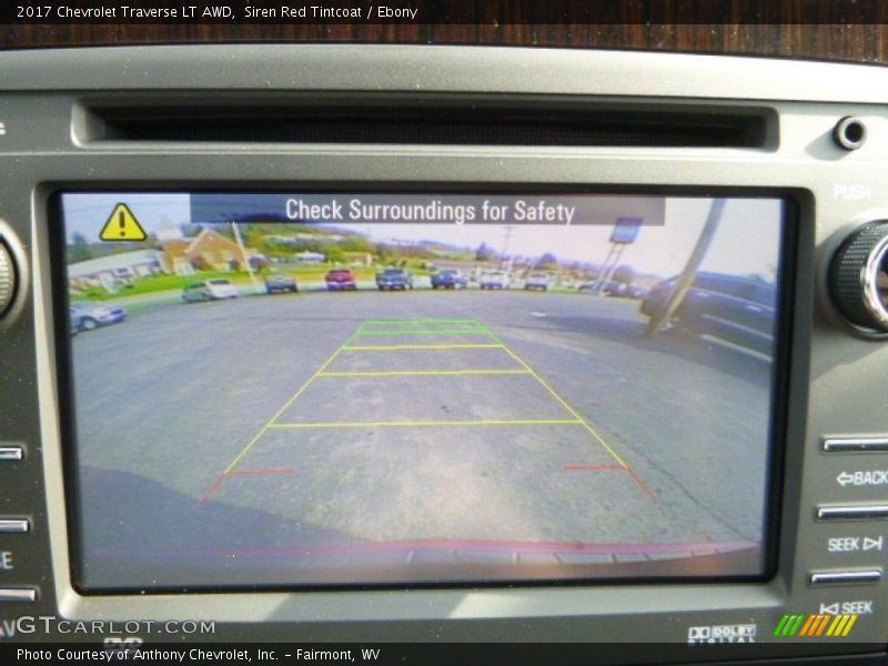 Siren Red Tintcoat / Ebony 2017 Chevrolet Traverse LT AWD