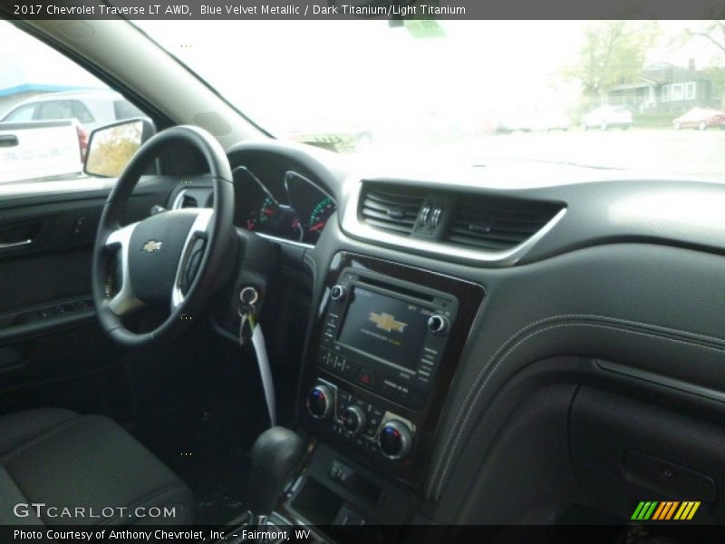 Blue Velvet Metallic / Dark Titanium/Light Titanium 2017 Chevrolet Traverse LT AWD