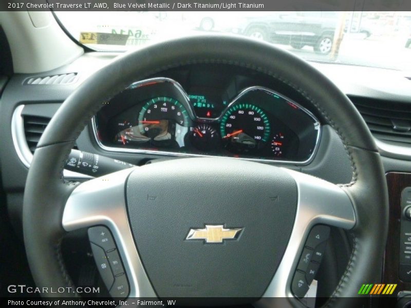 Blue Velvet Metallic / Dark Titanium/Light Titanium 2017 Chevrolet Traverse LT AWD