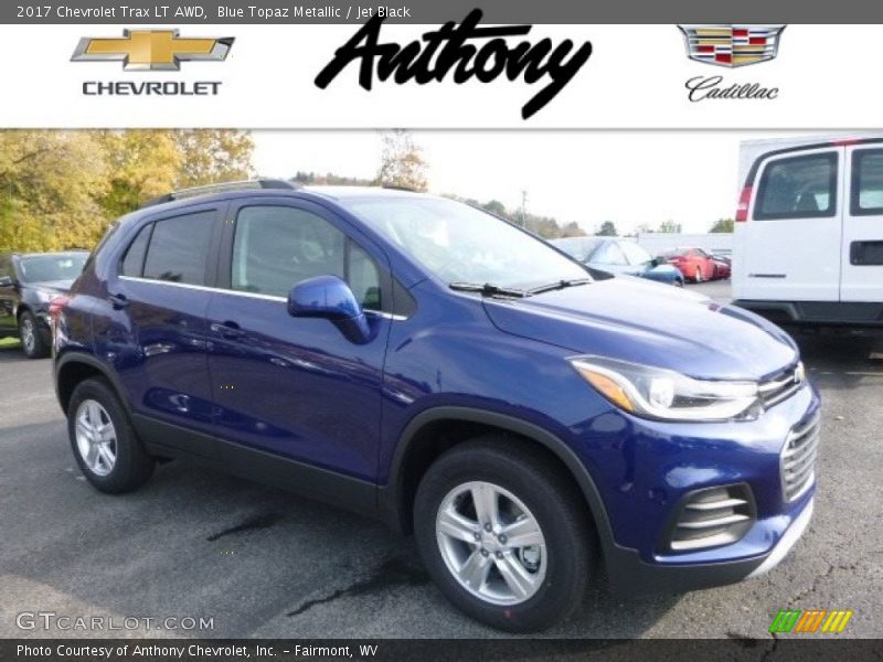 Blue Topaz Metallic / Jet Black 2017 Chevrolet Trax LT AWD