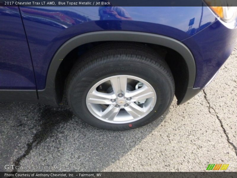 Blue Topaz Metallic / Jet Black 2017 Chevrolet Trax LT AWD