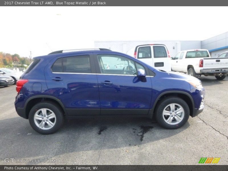 Blue Topaz Metallic / Jet Black 2017 Chevrolet Trax LT AWD