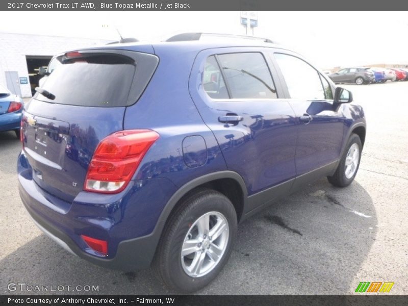 Blue Topaz Metallic / Jet Black 2017 Chevrolet Trax LT AWD