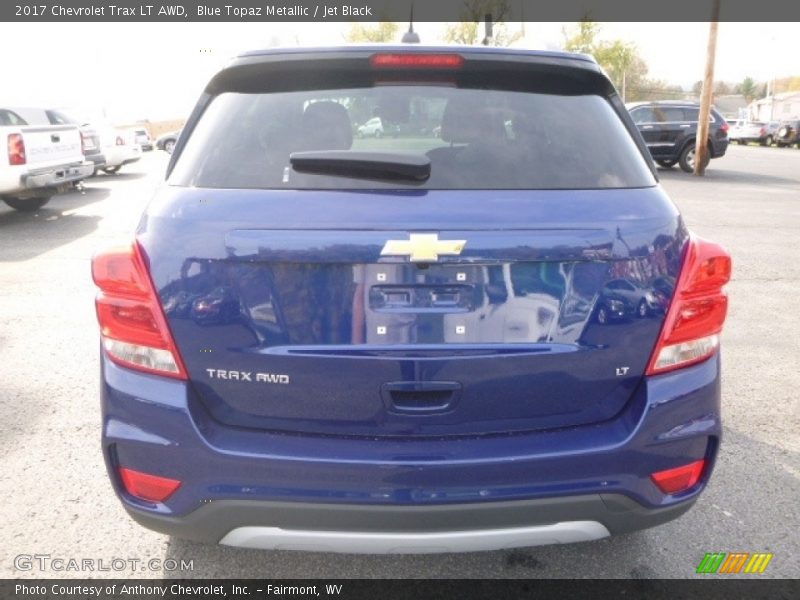 Blue Topaz Metallic / Jet Black 2017 Chevrolet Trax LT AWD